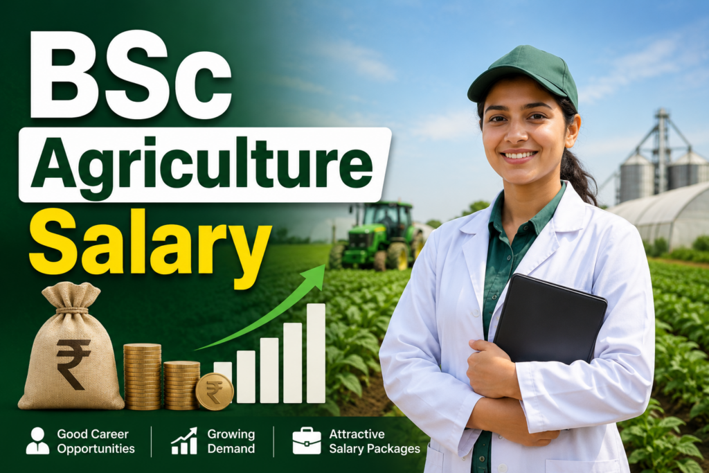 BSc Agriculture Salary in India 2026: Jobs, Scope & Earning Potential