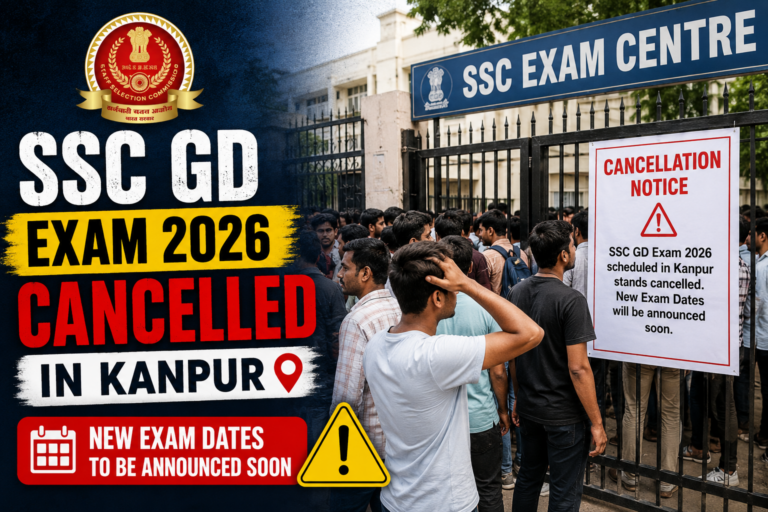 SSC GD Exam 2026 Cancelled in Kanpur, New Exam Dates to Be Announced Soon