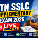 TN SSLC Supplementary Exam 2026: Applications Invited for Failed, Absent Candidates; Apply Via Schools, Service Centres