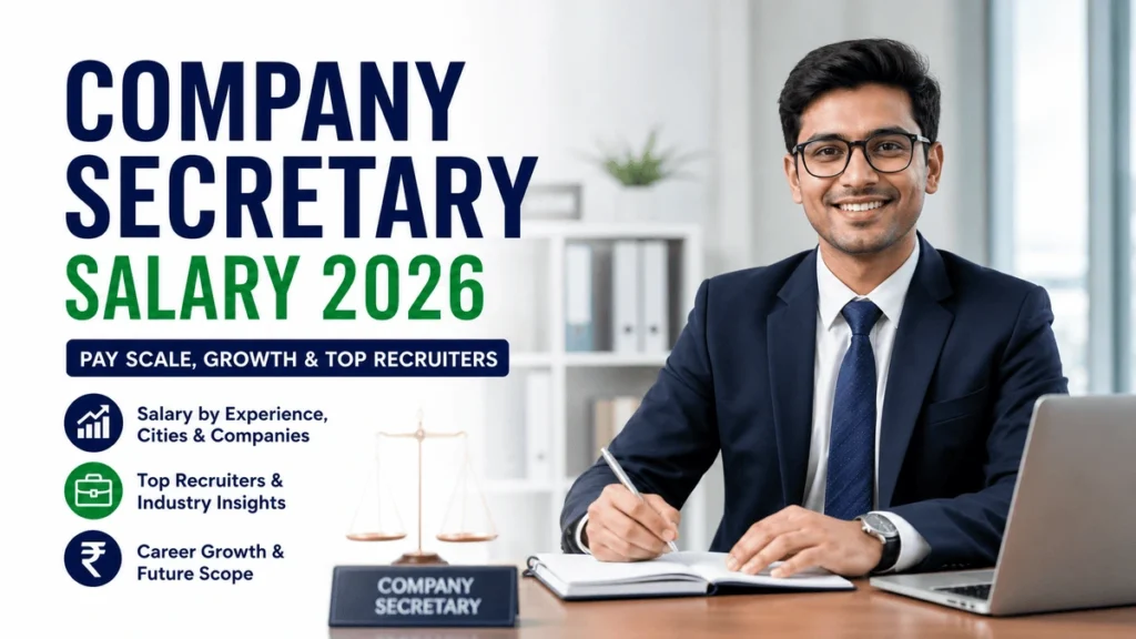 Company Secretary Salary in India 2026: Pay Scale, Growth & Career Scope