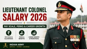 Lieutenant Colonel Salary in Indian Army 2026: Pay Scale, Perks & Career Growth