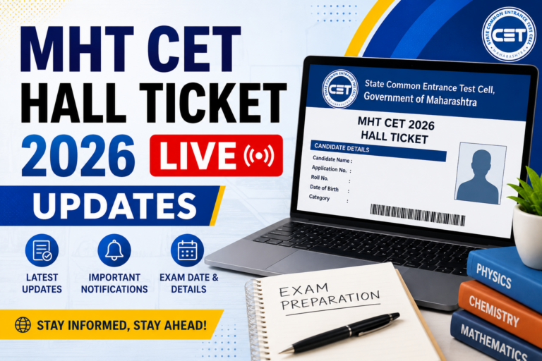 MHT CET Hall Ticket 2026 LIVE Updates