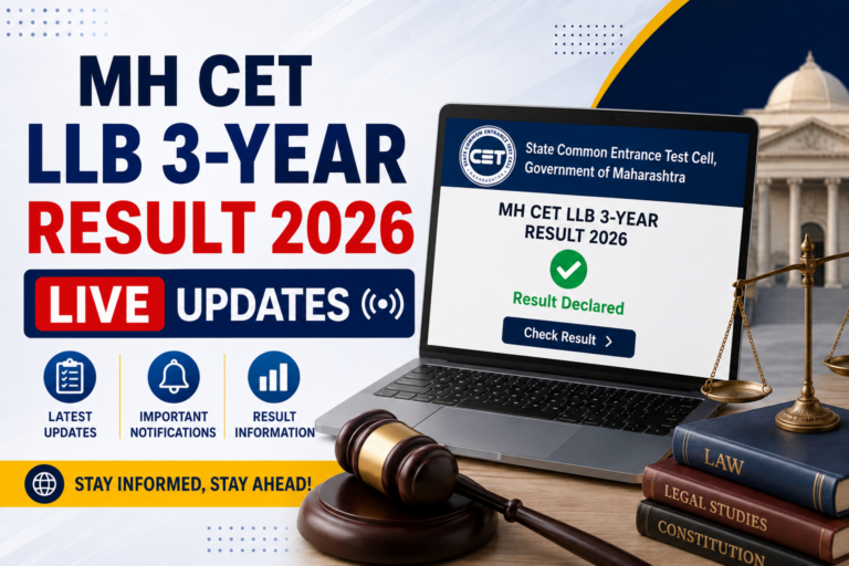 MH CET LLB 3-year Result 2026 LIVE Updates