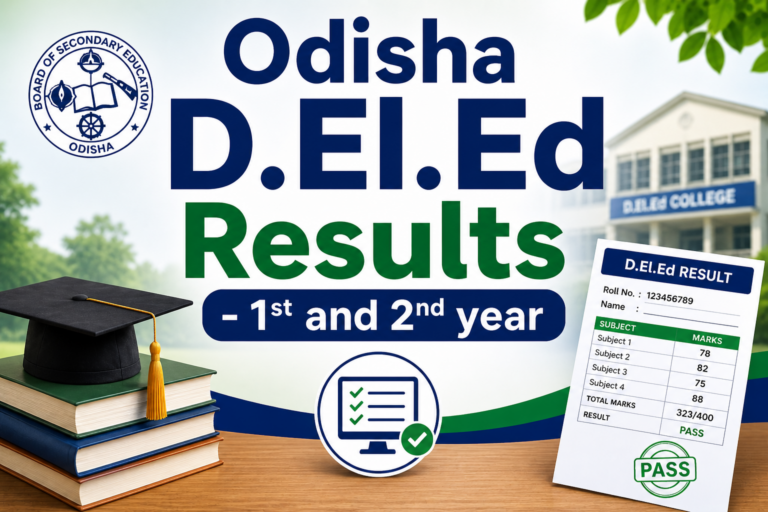 Odisha D.El.Ed Result