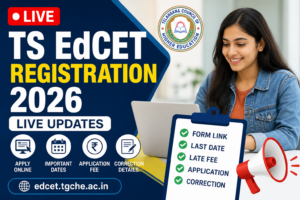 TS EdCET Registration 2026 LIVE Updates