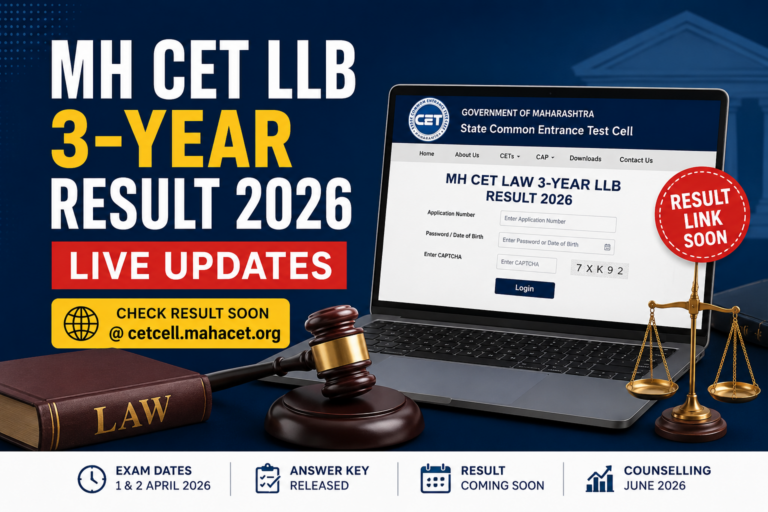 MH CET LLB 3-year Result 2026 Live Updates
