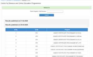 Annamalai University CDOE Result Portal & Latest Result Date