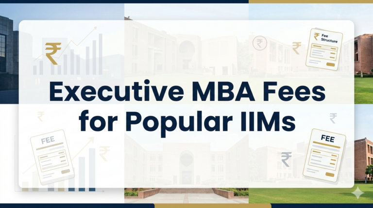 IIM Executive MBA Fees
