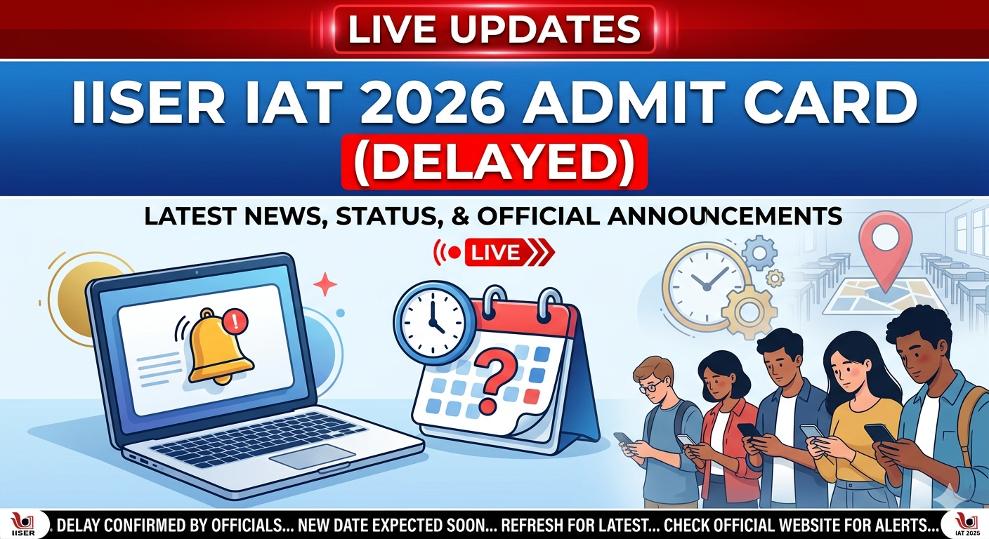 IISER IAT 2026 Admit Card (Delayed) Live Updates