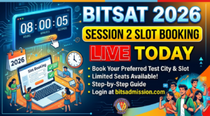BITSAT 2026 Session 2 Slot Booking (Today) Live