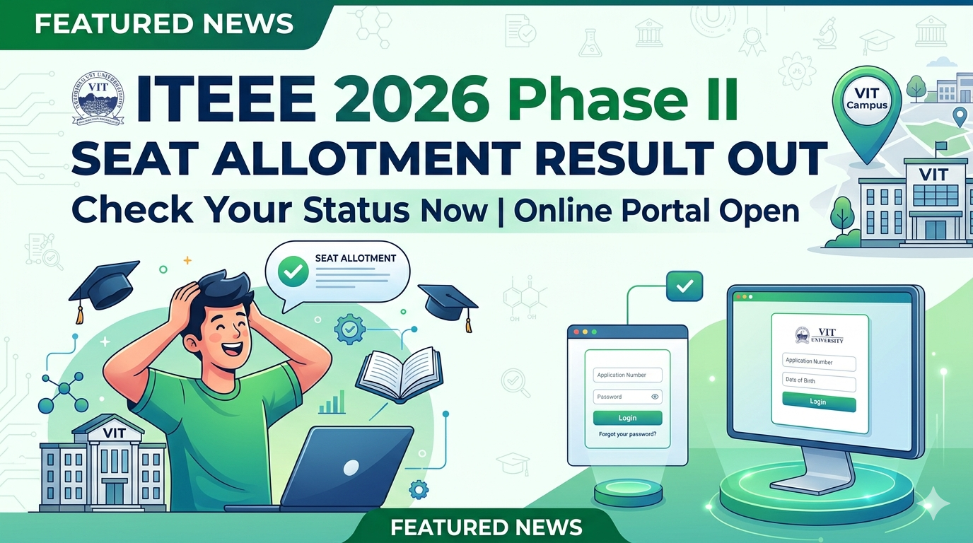 VITEEE 2026 Phase II Seat Allotment Result Out