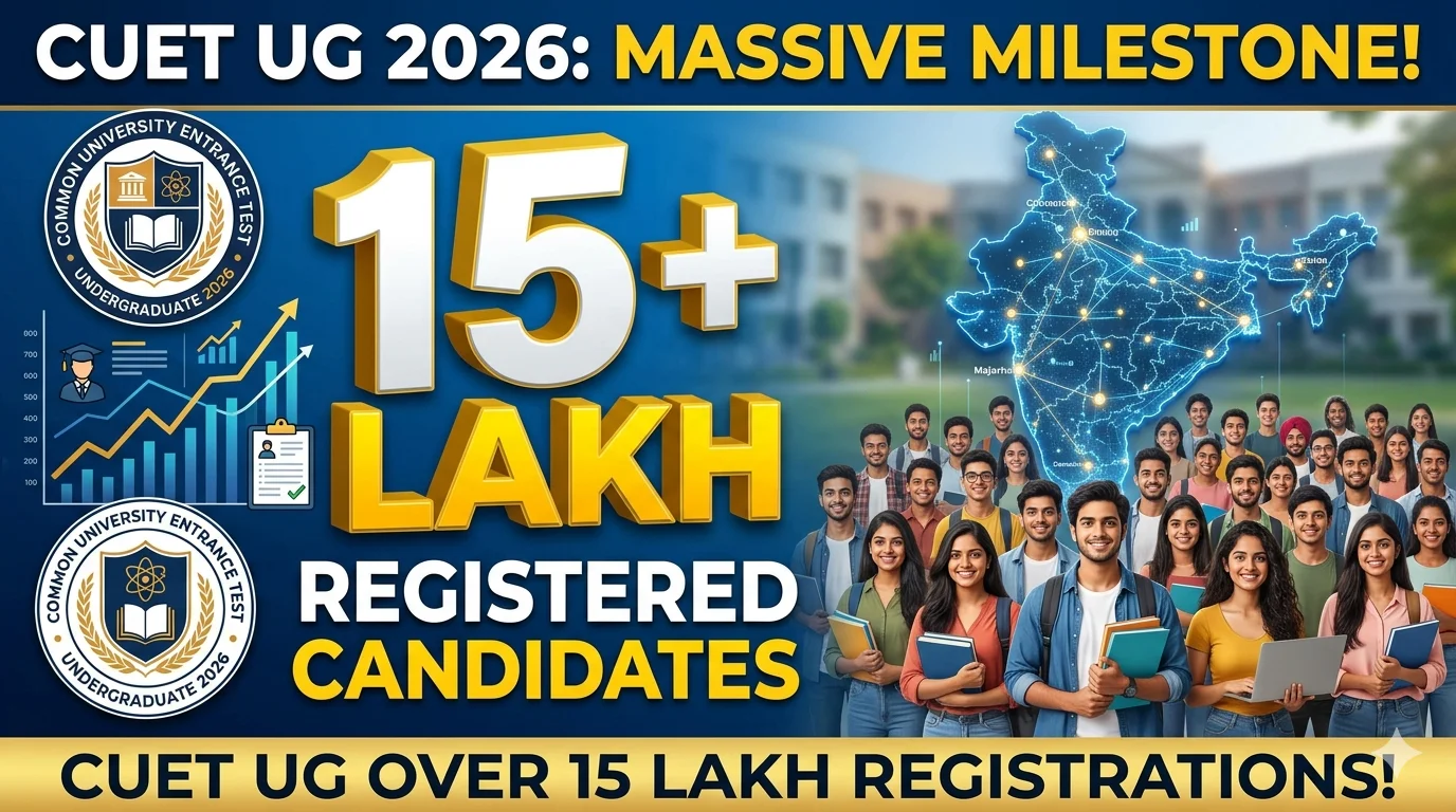 Over 15 Lakh Candidates Registered for CUET UG 2026