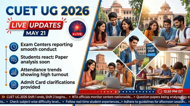 CUET UG 2026 May 21 LIVE