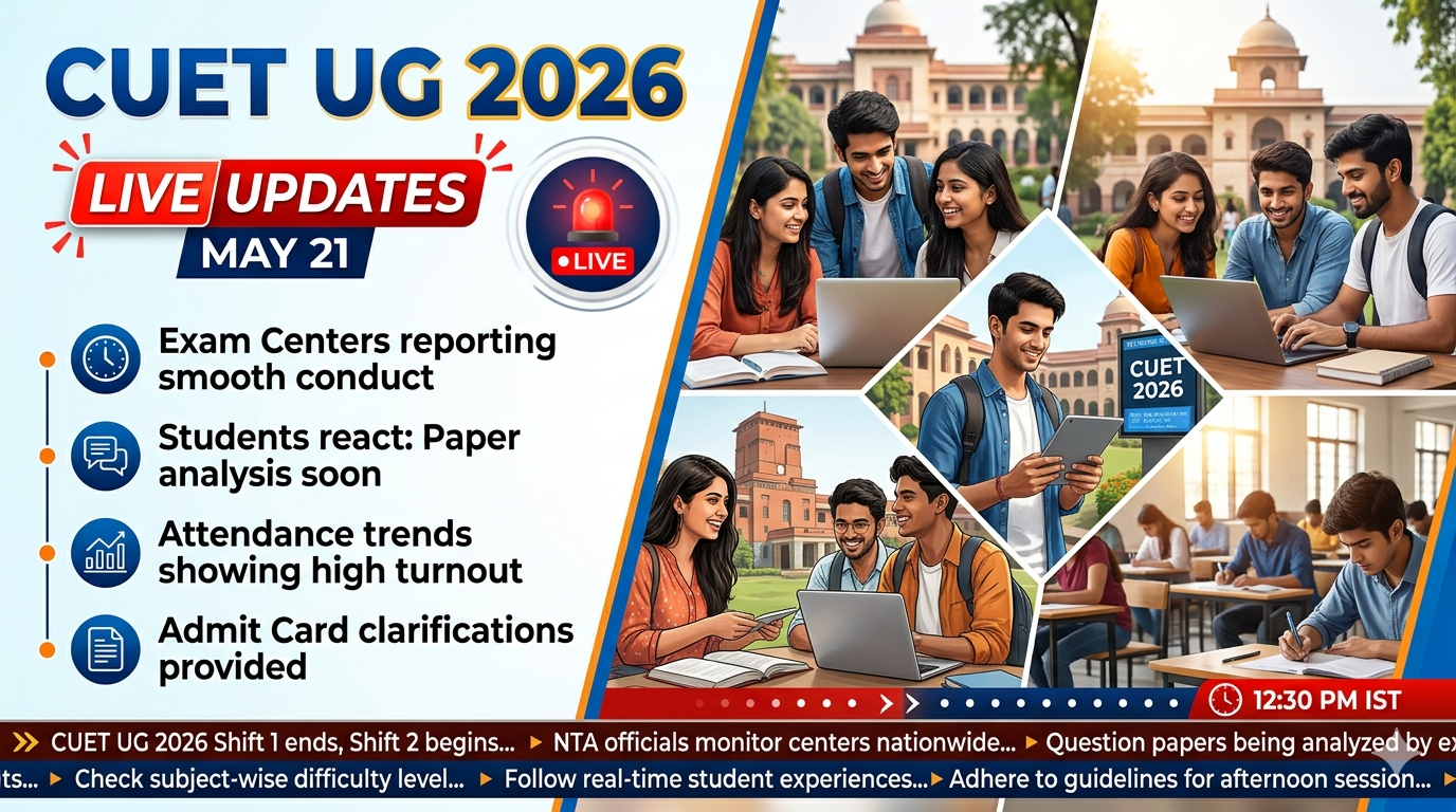 CUET UG 2026 May 21 LIVE