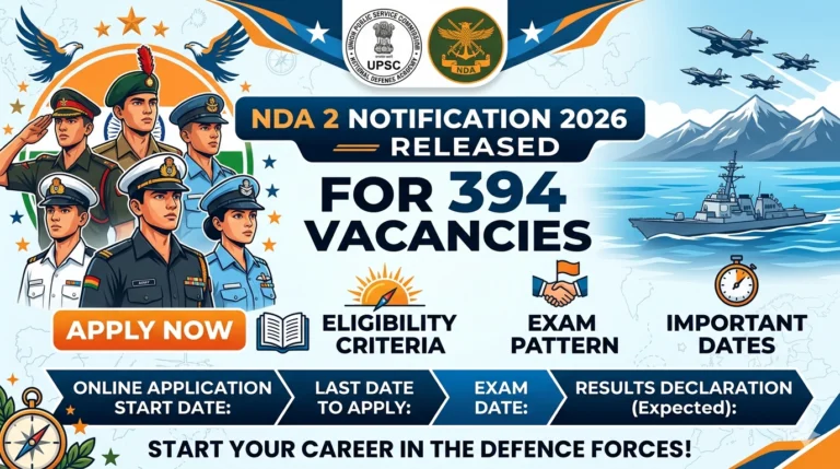 NDA 2 Notification 2026 Released for 394 Vacancies