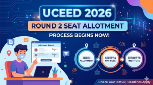 UCEED 2026 Round 2 Seat Allotment Process Begins