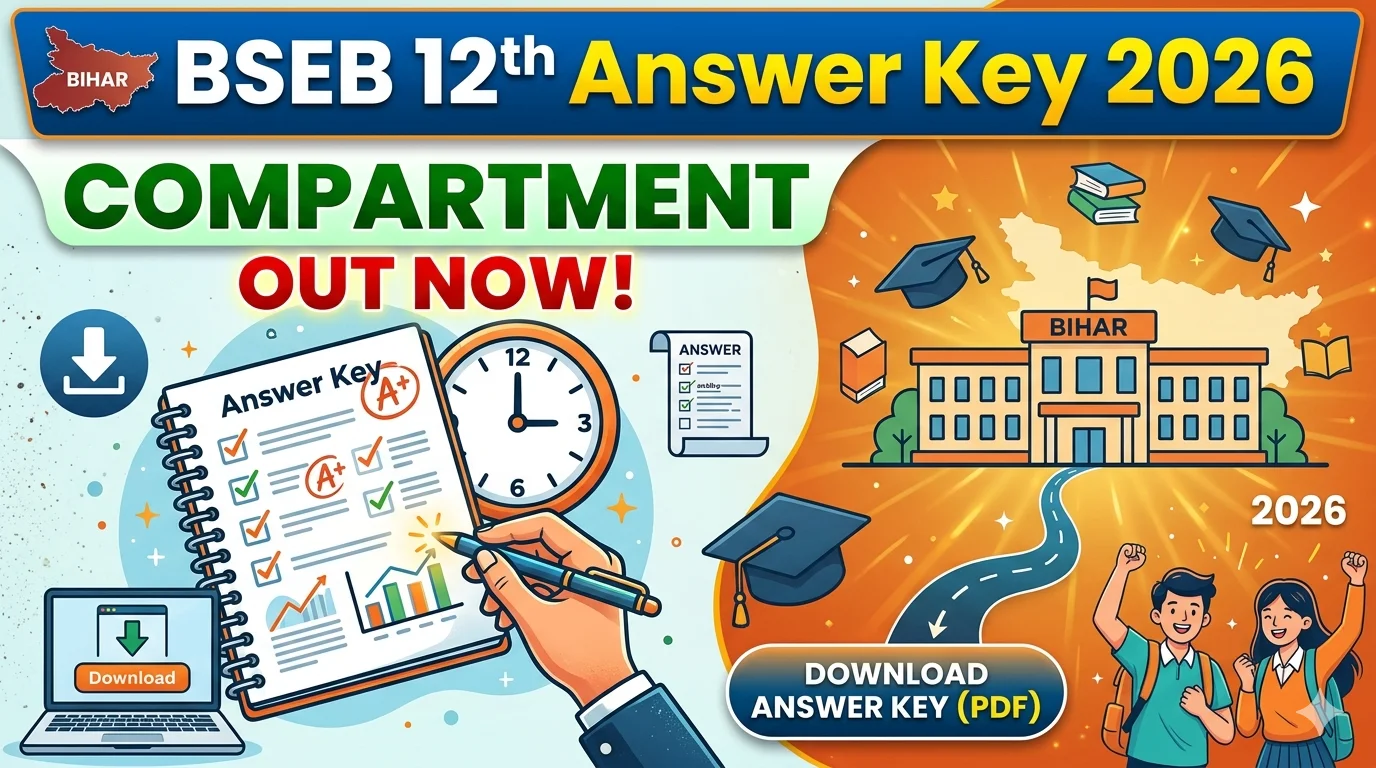 BSEB 12th Answer Key 2026 Out for Compartment