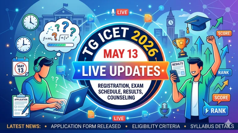 TG ICET 2026 May 13 LIVE Updates