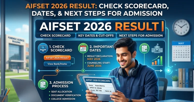 AIFSET 2026 Result: Check Scorecard, Dates, and Next Steps for Admission