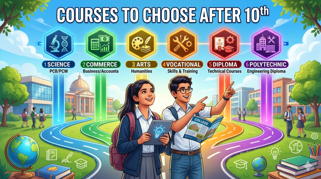 Best Courses After 10th: High Salary, Streams & Career Options 2026