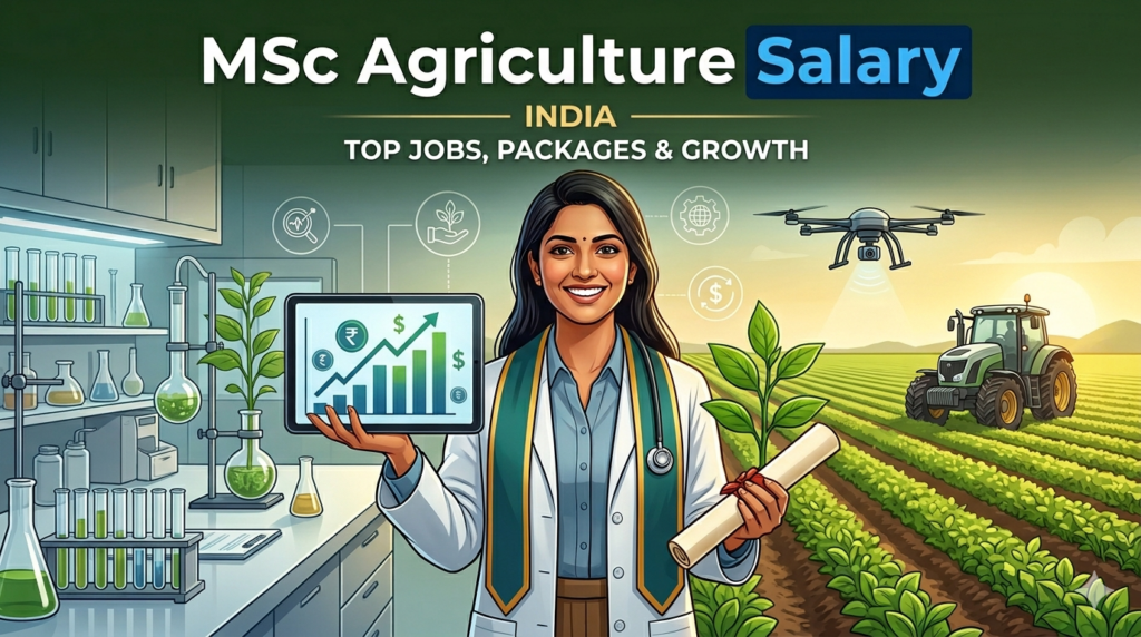 MSc Agriculture Salary in India 2026: Top Jobs, Packages & Growth