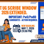 CUET UG Scribe Window 2026 Extended