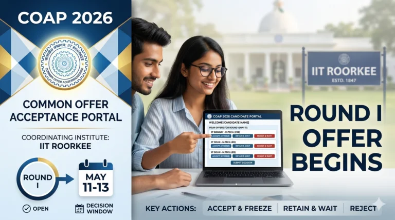 COAP 2026 Round I Offer Begins