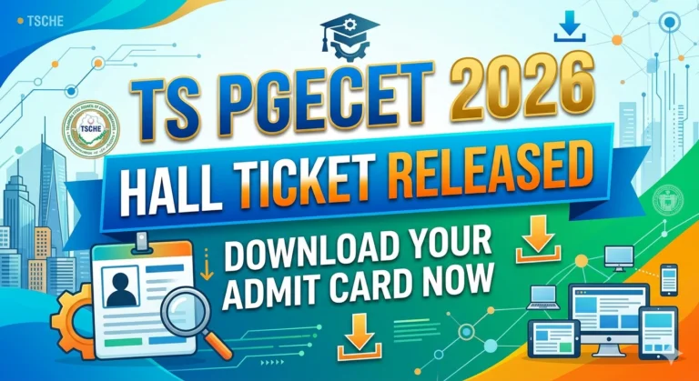 TS PGECET 2026 Hall Ticket Released