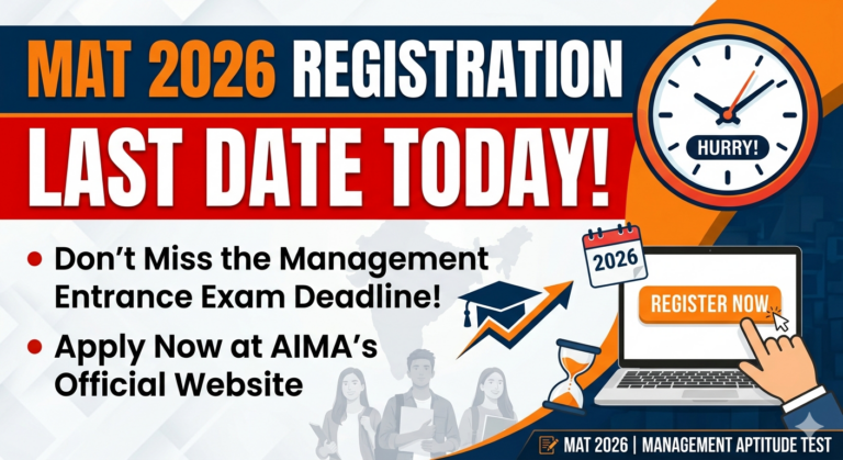MAT 2026 Registration Last Date Today