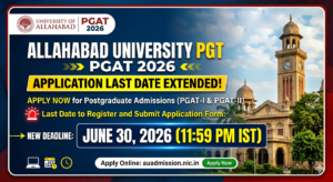 Allahabad University PGAT 2026 Application Last Date Extended; Get Direct Link