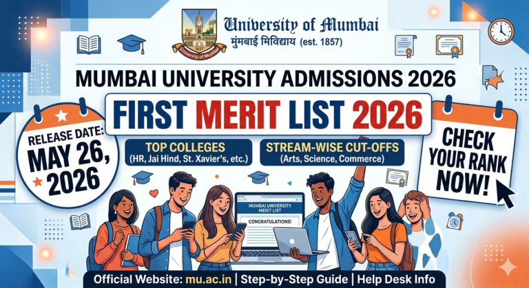 Mumbai University First Merit List 2026 on May 26