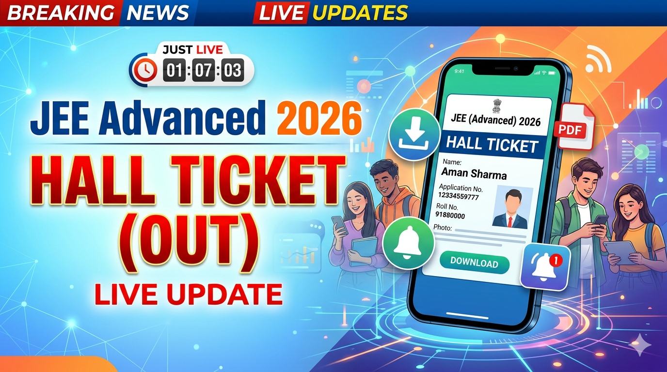 JEE Advanced Hall Ticket 2026 (OUT) Live Update