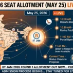 IIT JAM 2026 Seat Allotment (May 25) Live Updates; Download Allotment Letter Link Soon