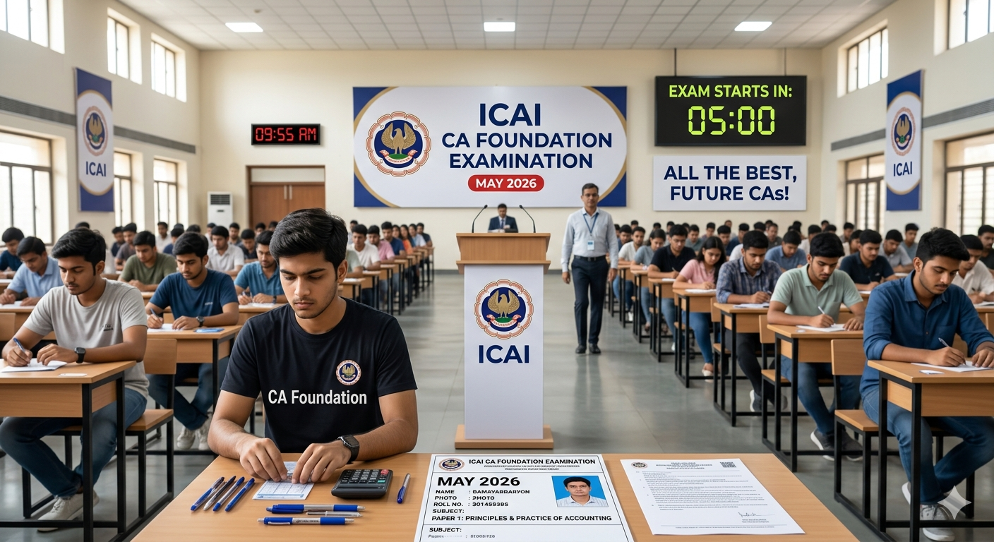 ICAI CA Foundation May 2026 Exam Starts Tomorrow