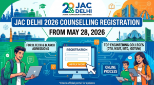 JAC Delhi 2026 Counselling Registration From May 28; Admission Details Released at jacdelhi.admissions.nic.in