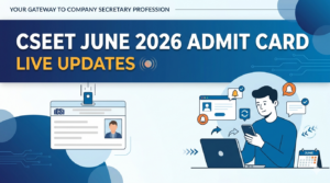 CSEET June 2026 Admit Card (OUT) Live Updates: Hall Ticket Link @icsi.edu; Download PDF & Exam Instructions