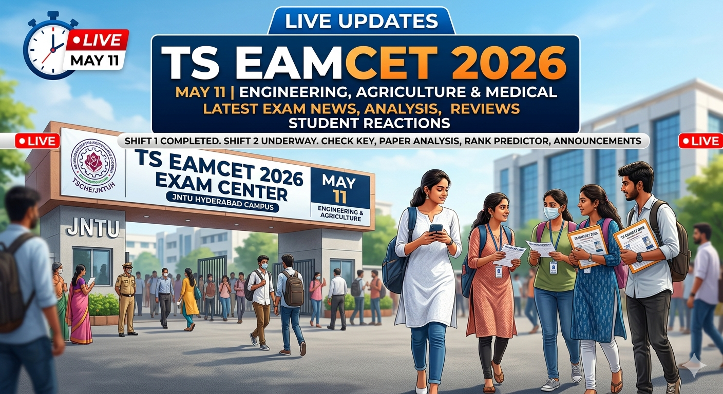 TS EAMCET 2026 May 11 Live Updates