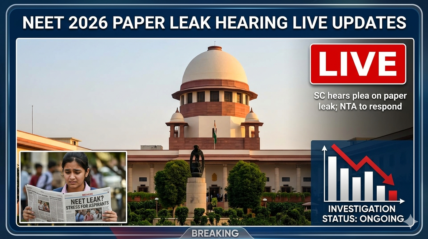 NEET 2026 Paper Leak Hearing Live