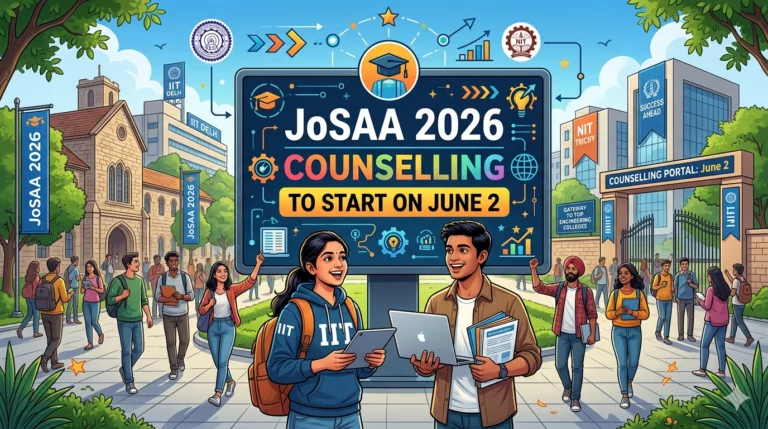 JoSAA 2026 Counselling to Start on June 2