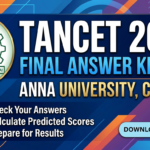 TANCET 2026 Final Answer Key OUT at Anna University