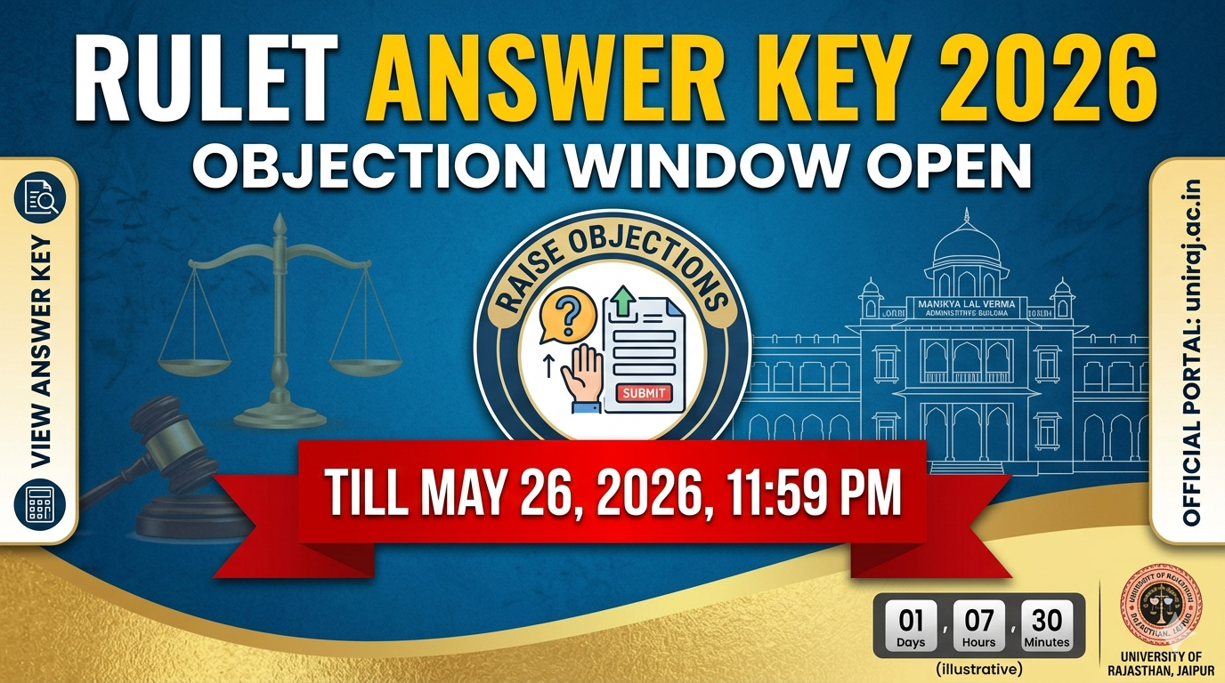 RULET Answer Key 2026 Objection Window Open Till May 26