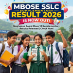 MBOSE SSLC Supplementary Result 2026 OUT at megresults.nic.in; 90.16% Students Pass