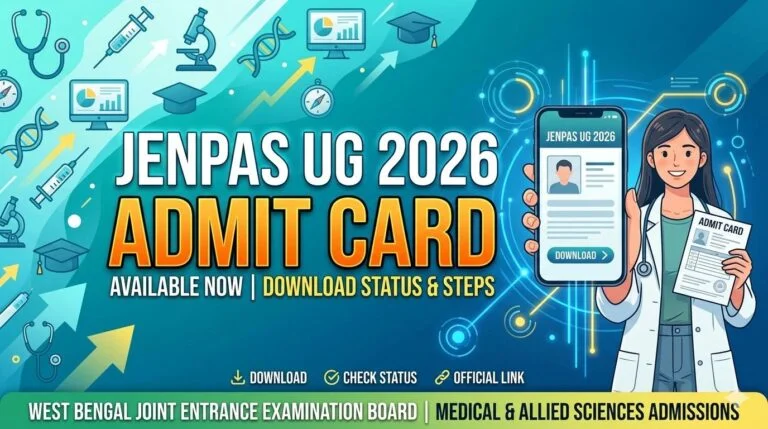JENPAS UG Admit Card 2026