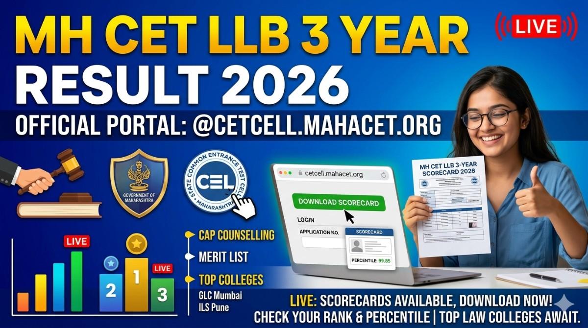 MH CET LLB 3 Year Result 2026 @cetcell.mahacet.org (LIVE)