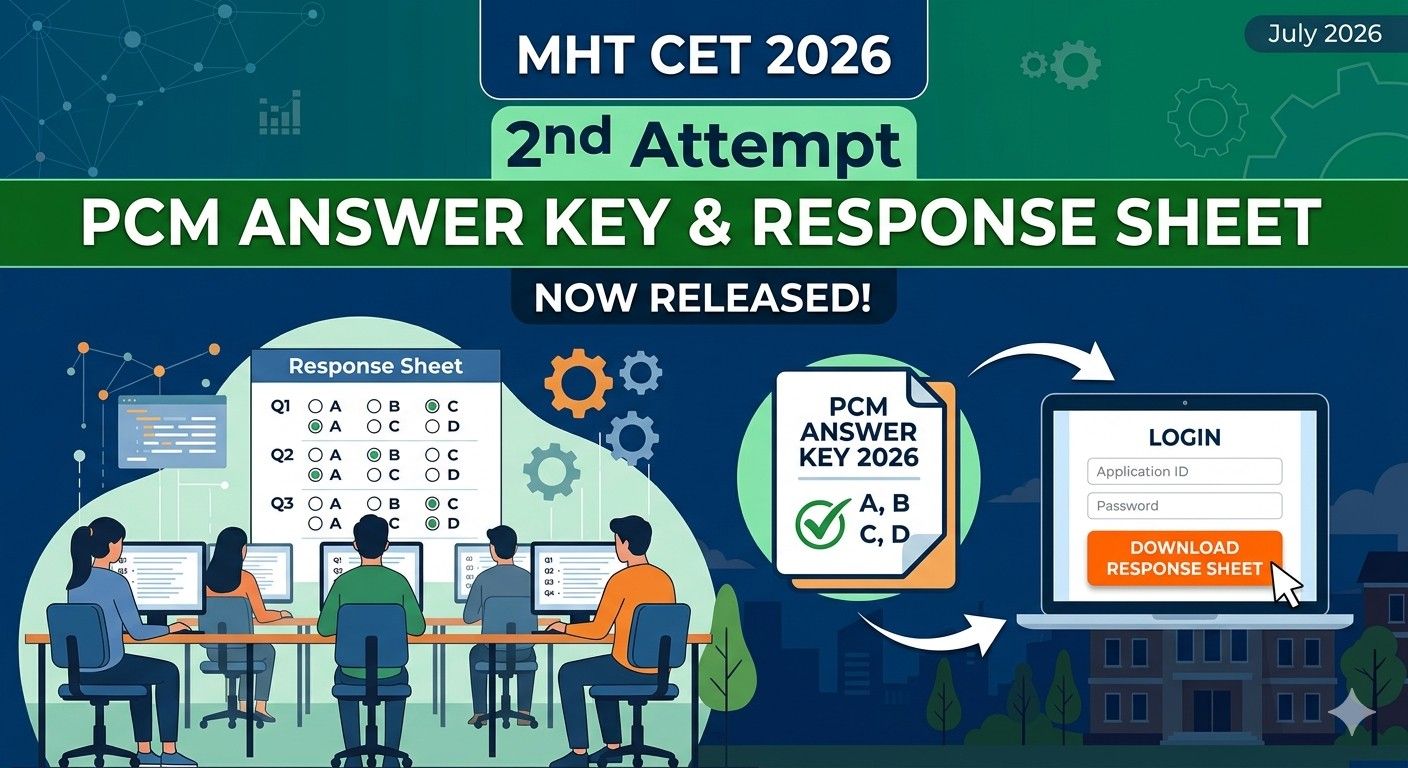 MHT CET 2026 2nd Attempt PCM Answer Key & Response Sheet Released
