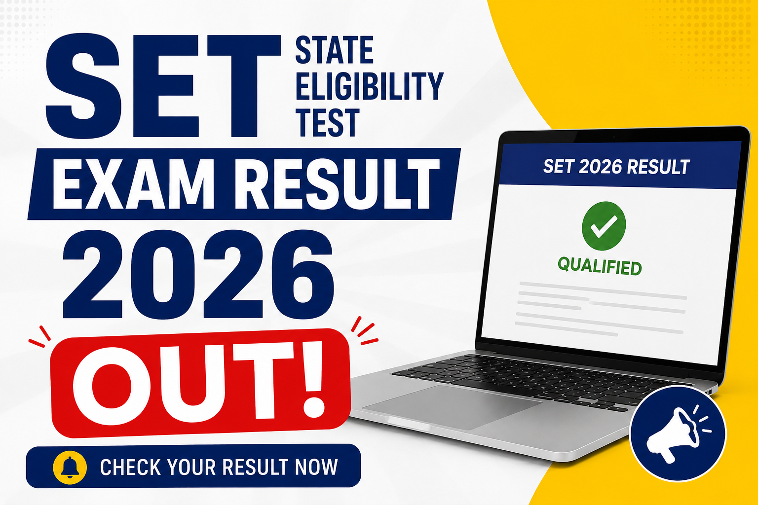 SET Exam Result 2026 OUT