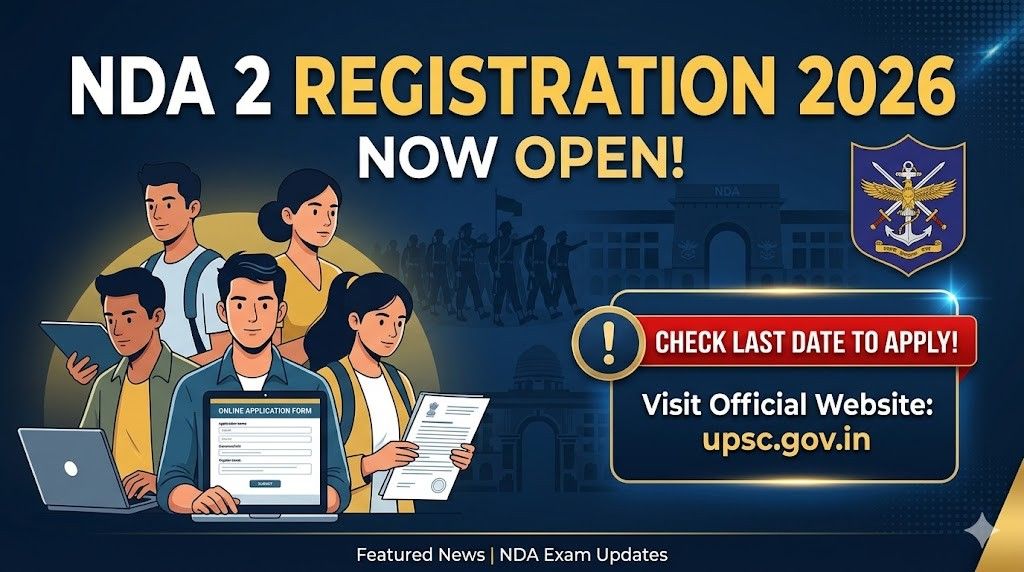 NDA 2 Registration 2026 Underway; Check Last Date to Apply