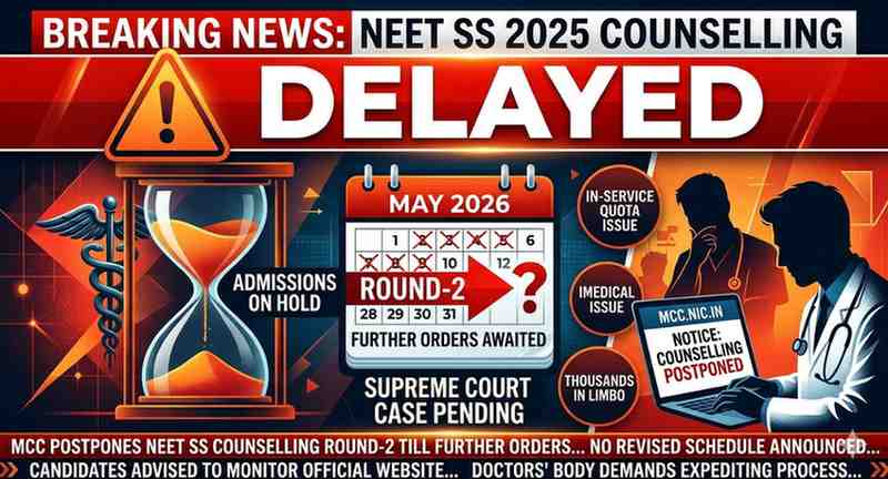 NEET SS Counselling 2025 Delayed