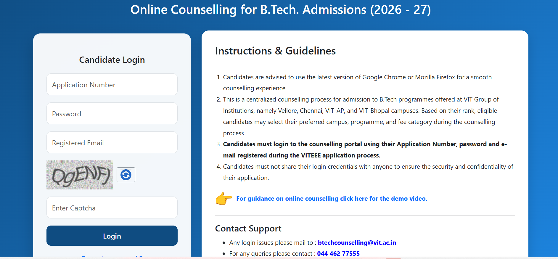 VITEEE 2026 Phase II Seat Allotment Result Out