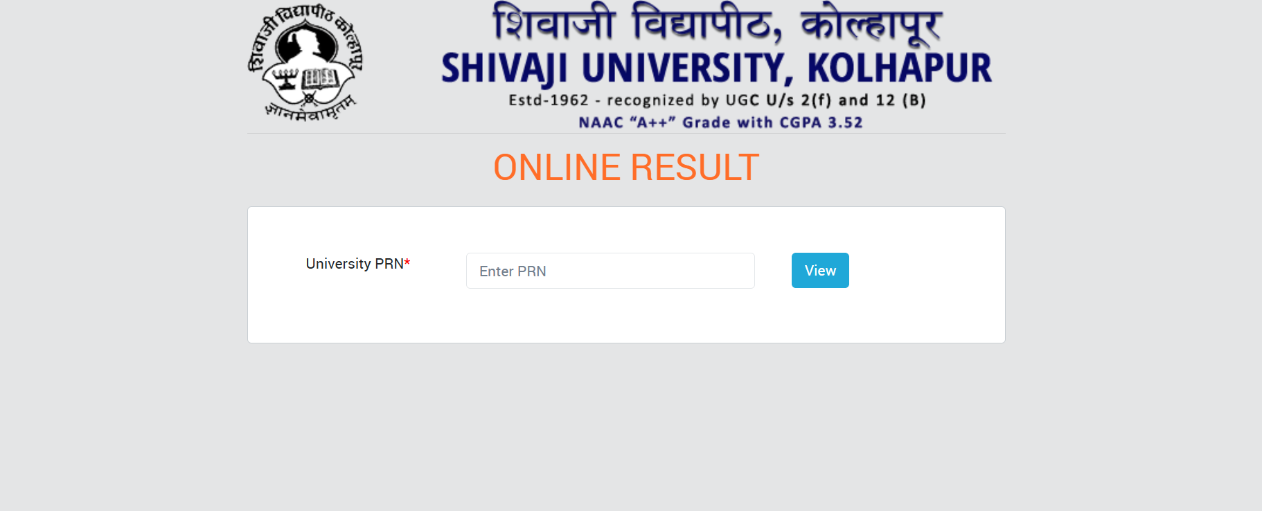 Shivaji university result